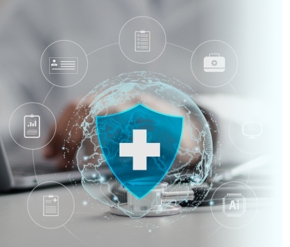 Doctor using EcoAI technology with patient